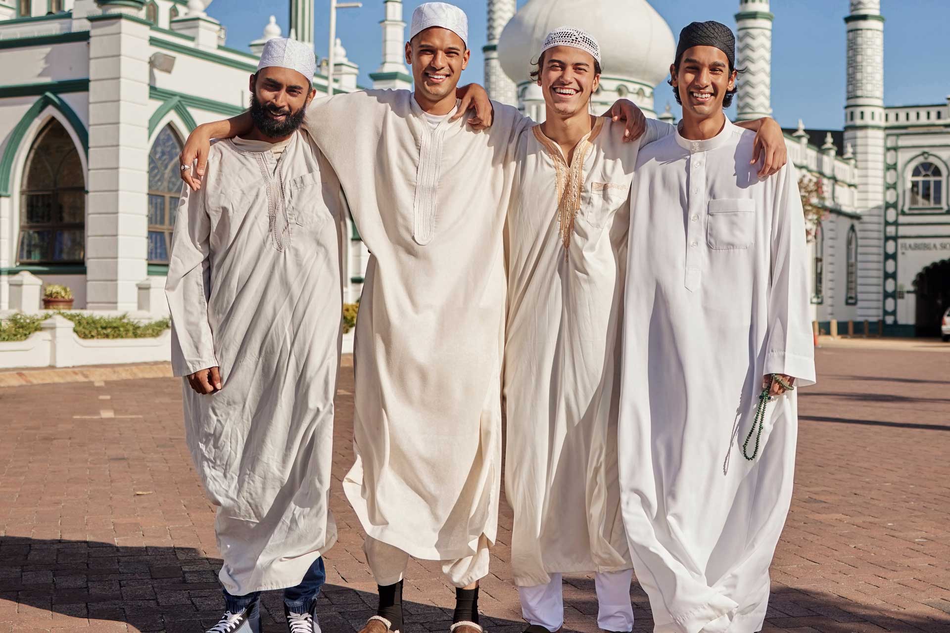 Pilgrims travelling together